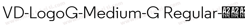 VD-LogoG-Medium-G Regular字体转换